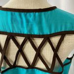 Saddle River Ranch Wear large sheer blouse Blue Photo 6