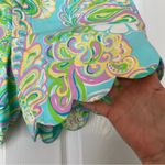 Lilly Pulitzer  Buttercup teal paisley scallop shorts 0 Photo 3