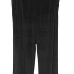 PINK Victoria's Secret Black Velvet Rhinestone Logo Wide Leg Lounge Pants XS NWT Size undefined Photo 0