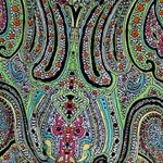 cha cha vente  Blouse Top Multi Color Paisley Tie Front Waist Top Size Medium Photo 7