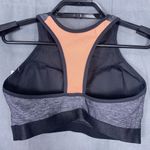 Adore Me New Nwt Sports Bra Size Medium Gray Marl Orange Removable Pads Wirefree Photo 2