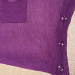 Vertigo Paris Vertigo delicate pullover vest, oversized lagenlook, purple, sheer knit, M Photo 7