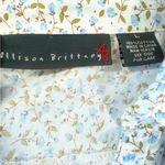 Allison Brittney Allison‎ Brittney Floral Top - Light Blue and Olive Photo 5