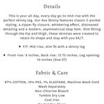 Lucky Brand  Ava Step Hem Skinny Jeans New With Tags Photo 2