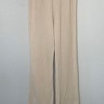 Wildfox Ribbed Wide Leg Cora Pants Size Small Wheat Color Photo 2
