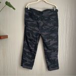 Democracy  Ab Solution Pants Womens 12 Black Camo Cropped Slimming Stretch Photo 7