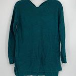 Elle  HUNTER GREEN RIBBED LONG SLEEVE TOP SMALL Photo 0
