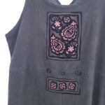 Amanda Smith Vintage 90's Y2K  Suede Long Jumper Dress with side slits Photo 2