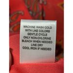 Eyeshadow  Red Floral Print Dress Ruffle Sleeve Summer Casual Size S Photo 10