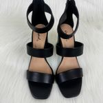 Qupid Women's  Dorcas Faux Leather Multi Strap Block Heel Sandals Black Size 8 Photo 6