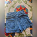 Veronica Beard  Jaylen Denim High Waisted Shorts Jaylen Short in Cornflower Photo 5