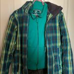 The Room Powder Plaid Athletic Ski Snowboard Winter Jacket Size Small Photo 1