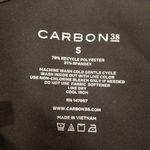 Carbon 38 ππ Leatherette Longline Bra ~ Black Small S NWT Photo 5