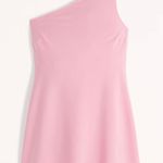 Abercrombie & Fitch One-Shoulder Traveler Mini Dress LIGHT PINK Photo 1