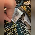 Kasper  Tank Top Shirt Shell Cami Multicolor Green Snakeskin Sz pm Watercolor GUC Photo 2