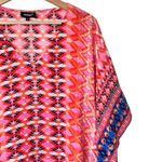 Tolani  Briyana Silk Tunic Blouse  Multi Print Flare Sleeve Boho Size M Photo 8