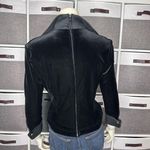 Tadashi Shoji  Women's Velvet Jewel Cuff Wrap Top Full Zip Back Photo 1