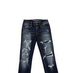 American Eagle  Distressed Denim Blue Skinny Jegging Jeans Size Women's 00 Photo 4