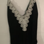 Lookbook Store Chic Black Lace-Trimmed Swim Chemise Photo 0