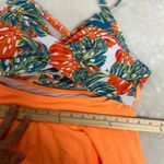 Bershka  Tropical Leaf Print Bikini Top Skirt style with criss cross straps Photo 12