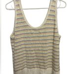 Loft  Pastel Crocheted Sweater tank top size large Photo 2