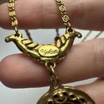 Vintage Goldette Purple Glass Dangle Fringe Y Drop Gold Tone Necklace Photo 4