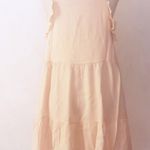 Halter Ruffle Tiered Boho Hippie Gypsy Beach Dress Orange Photo 2