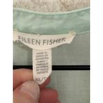 Eileen Fisher Eileen‎ Fisher Button Down Shirt Organic Linen Top Long Sleeve Green Size XL Photo 1