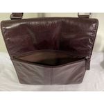 wilson's leather  Pelle Studio Brown Leather Messenger Bag Great Condition Photo 5