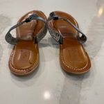 Mad love Braided T-Strap Flip Flop Sandals Women’s 10 Black Strap Boho Summer Photo 2