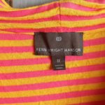 Fenn Wright Manson Cap sleeve cowl neck top striped gold and pink Photo 2