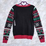 Grumpy Cat Funny 3D Ugly Christmas Women Sweater size XS/S Whimsical Holiday Black Photo 1