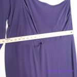 Eloquii  Asymmetric Fitted Midi Sweater Dress in purple, size 18/20‎ Photo 7