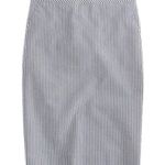 J.Crew No. 2 Pencil Skirt in Seersucker Size 4 Photo 4