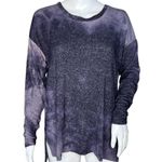 American Eagle Sweater Womens Medium Purple Tie Dye Soft & Sexy Plush Knit Top Photo 0