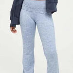 Aerie  Offline Heather Blue The‎ Hugger Foldover Flare Pants Photo 0