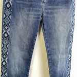 Driftwood Embroidered Jackie High Rise Jeans 28 Blue Diamond Boho Southwest Photo 4