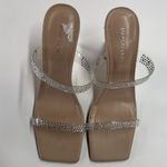 Marc Fisher ‎ Shoes Womens Size 10M Nude Clear Anlita Heels Rhinestone Dressy Photo 2