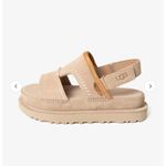 UGG  Fluff Yeah Slide Sandal Tan Suede Women's Size 8 Platform Photo 5