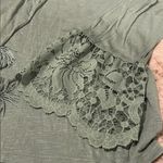 Rue 21  Women's Green Lace Off Shoulder Sleeve Top Photo 2