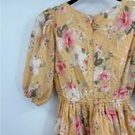 Abercrombie & Fitch  Mini Dress Floral Baby Doll Cinch Front Puff Sleeve small Photo 7