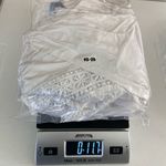 Antonio Melani  women’s white tiered ruffle lace elastic cuff layered tie dress 6 Photo 7