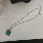 Turquoise Pendant Necklace and Bracelet Photo 3