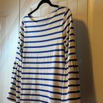 Banana Republic  Women Stripe Bell Sleeve Boat Neck Top Casual Beach Nautical M # Photo 4