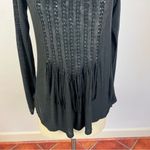 Rebecca Taylor  Black Linen Braided Top Photo 3