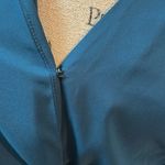 Parker NWT  Teal Long Sleeve Knot Front Dress Size Small Photo 7