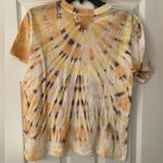 Wildfox  One of a Kind Cirtus Tie Dye Orange & Cream Tee Size XS Photo 2