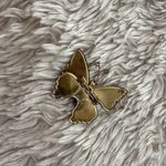 Vintage rainbow glitter butterfly pin, butterfly brooch, purple butterfly pin Silver Photo 2