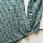 Chaser  Womens Waffle Knit Thermal  Top Button Long Sleeve Tunic Top  XXL… Photo 4