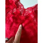 Victoria's Secret Victoria’s Secret Red satin lingerie two-piece set with lace size XS Photo 11